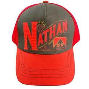 NWT Mens Nathan Runnable Trucker Hat Chili Pepper Brew Adjustable One Size